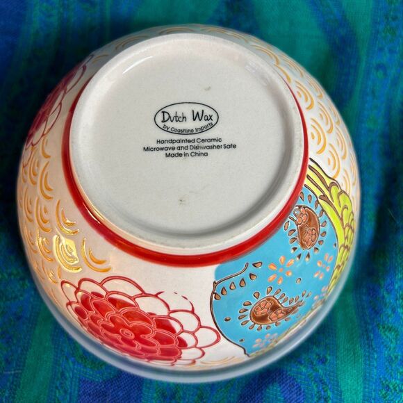 Dutch Wax Owl Bowl with Vent Cap Cover (7) - Picture 4 of 5